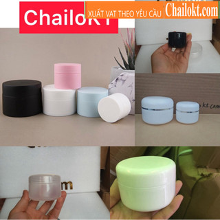 Hũ nhựa kem face, hũ kem body, hũ chiết kem 3gr 5gr 10gr 15gr 20g 50g 100g, hủ nhựa chịu nhiệt, hủ đựng sáp - có nắp lót