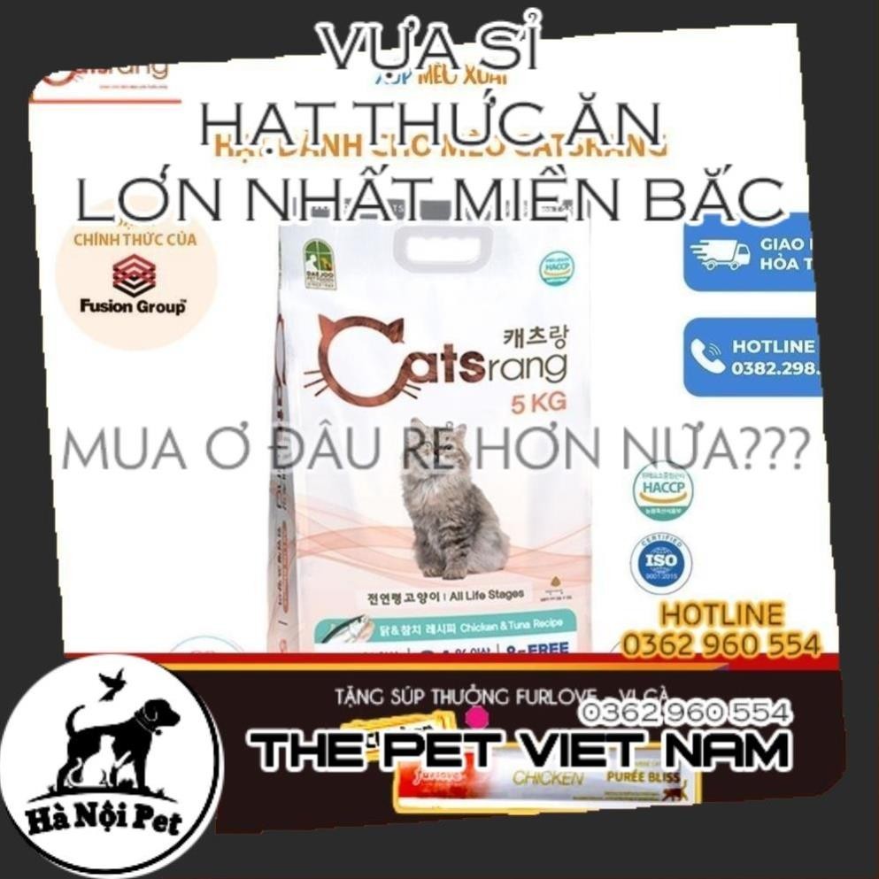 Thức ăn hạt cho mèo CATSRANG Túi4,5gram dinh dưỡng dễ tiêu hóa cho mèo mọi lứa tuổi