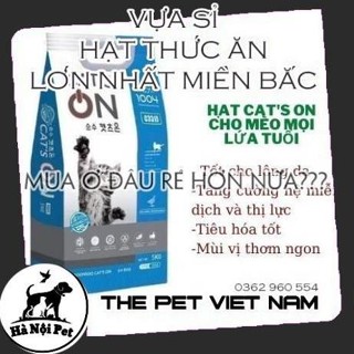 Thức ăn hạt cho mèo CAT ON Túi Chiết 4.5kg nhập khẩu Hàn Quốc <CHỈCÓTÚICHIẾT>