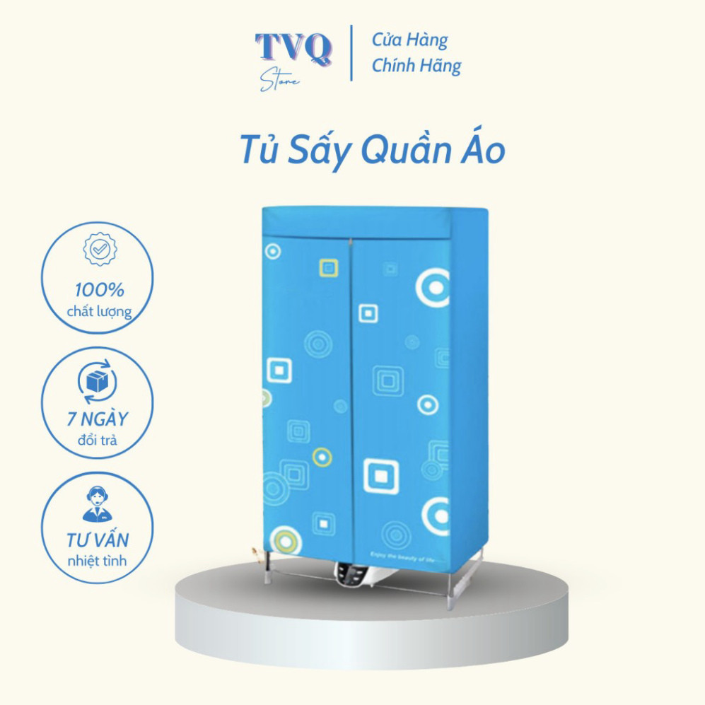 Tủ Sấy Quần Áo Có Điều Khiển Từ Xa Thiết Kế Chắc Chắn Không Tiếng Ồn Hàng Chính Hãng TVQ Store