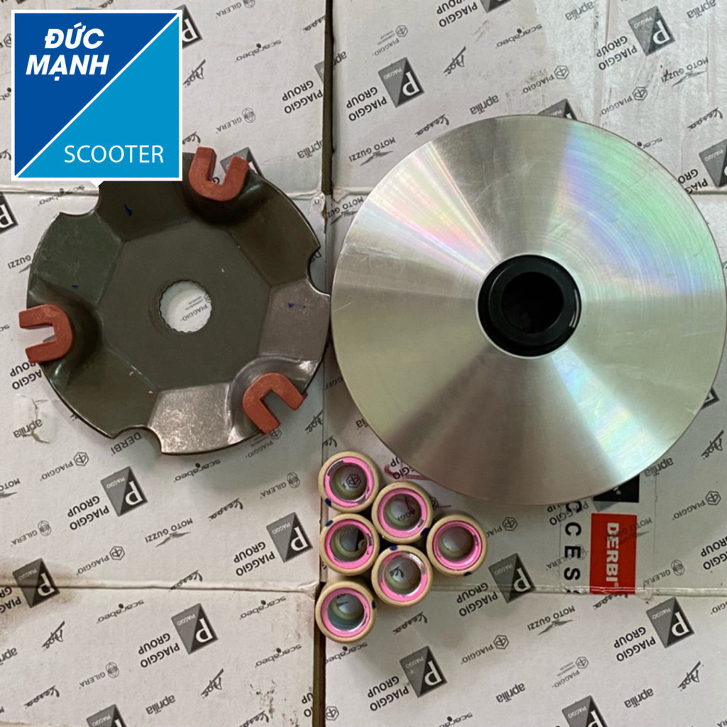 Bộ nồi trước, Bộ côn trước Piaggio - Aprilia 200 ( Gắn vừa cho các model Piaggio - Vespa ) chính hãn