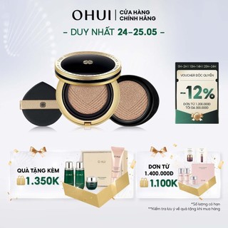 Phấn nước che khuyết điểm và nâng cơ vượt trội OHUI Ultimate Cover Lifting Cushion SPF50+ PA+++ - Tặng 1 lõi refill