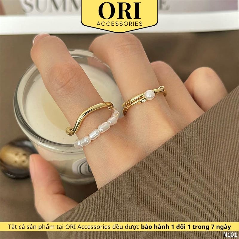 Nhẫn nữ Freesize độc đáo Frederick thời trang ORI ACCESSORIES N101