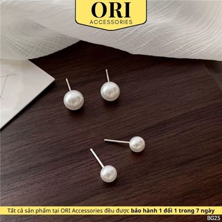 Khuyên tai nữ đính ngọc Louisa xinh xắn thời trang ORI ACCESSORIES BG25