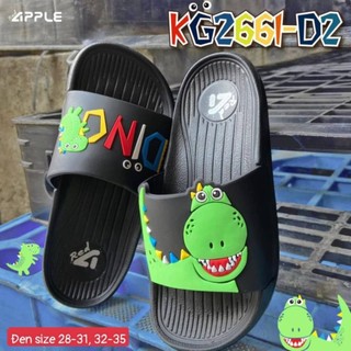 Dép lê bé trai size 28-35 thái lan red apple quai ngang hình khủng long đế siêu nhẹ kg2661-d2