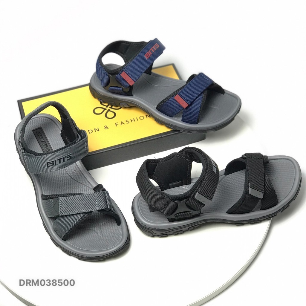 BITIS | Sandal học sinh size 38-44 | Dép quai hậu nam hai quai dán đế cao su chống trượt DRM038500