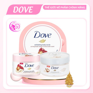 Kem Tẩy Tế Bào Chết Body Dove Chăm Da Sáng Mịn, Giữ Ẩm, Dưỡng Trắng 225ML Bản Đức Thế Giới Mỹ Phẩm
