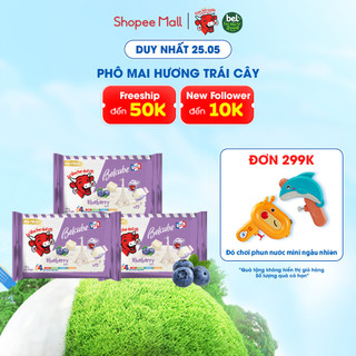 Combo 3 Phô mai vuông Belcube vị Việt Quất 78Gx15