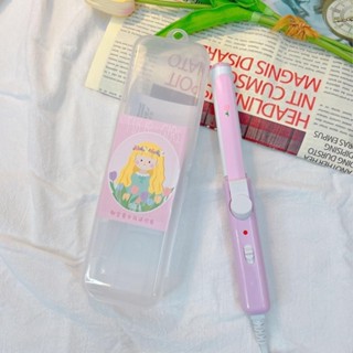 Máy Uốn Tóc MINI Dâu Hồng, Máy Quấn Tóc Đa Năng Nhỏ Gọn Phù Hợp Du Lịch