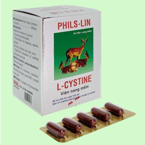 ✅[Chính hãng] Viên uống đẹp da, tóc, móng L-CYSTINE ( L Cystin ) Phils-Lin (Hộp 60 viên)