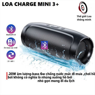 Loa bluetooth Charge 3 mini nghe nhạc âm thanh bass đỉnh,loa không dây giá rẻ nhỏ gọn có chỗ cắm thẻ nhớ HOT-VINATECH