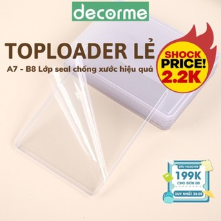 Toploader Decorme kích thước A7 - B8 đựng card ảnh idol Kpop, đựng card Anime lẻ 1 chiếc