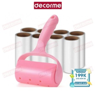 Cây lăn bụi có lõi cầm tay làm sạch chăn gối, sofa, quần áo DecorMe loại 10cm
