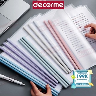 File kẹp tài liệu gáy rút  A4 đựng tài liệu Decorme Dành Cho Học Sinh Túi Kẹp Hồ Sơ, Giấy, Tài liệu