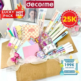 Lucky Pack test nhân phẩm đồ dùng học tập văn phòng phẩm, quà tặng
