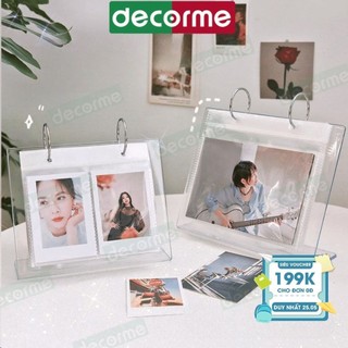 Album khung ảnh để bàn trong suốt đựng ảnh Polaroid xinh xắn KT 17*15,5