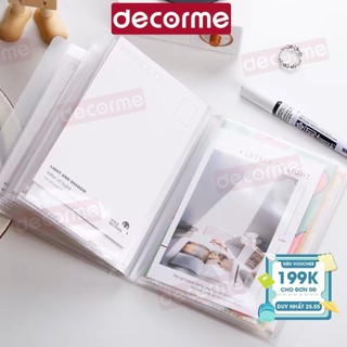 Album đựng ảnh khổ A6 DecorMe Sổ đựng ảnh thẻ khổ A6 40 tờ cỡ lớn