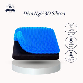 Đệm Ngồi Silicon Thiết Kế 2 Lớp Thoáng Khí Cấu Trúc Tổ Ong 3D Ngồi Ô Tô Và Văn Phòng (GVQ Store)