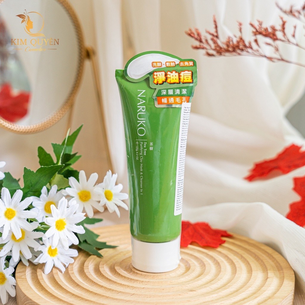 (CHÍNH HÃNG - ĐÀI LOAN) SỮA RỬA MẶT NARUKO ĐẤT SÉT 3in1 TRÀM TRÀ