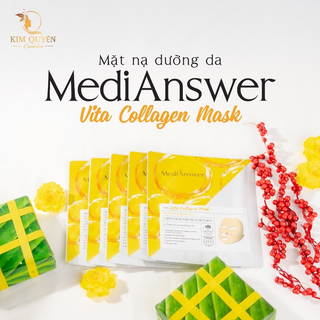 Mặt Nạ Collagen MediAnswer Mặt Nạ Thạch Medi Answer Mask Dưỡng Trắng Giảm Lão Hoá Da