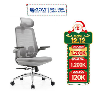 Ghế công thái học govi como c209a - tựa đầu điều chỉnh độ cao, tay ghế 2d, mâm ghế ngả 90-135 độ, khóa cố định 3 vị trí