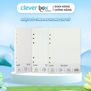 Ruột sổ còng caro/ chấm dot grid / kẽ ngang klong a5, b5 120/76