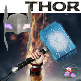 Mặt nạ + búa sấm sét thần Thor Set đồ hoá trang siêu anh hùng Thần Sấm Thor dành cho trẻ em