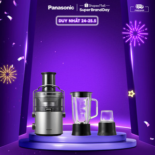 Máy ép trái cây đa năng Panasonic MJ-CB800SRA-Mâm xay 100% kim loại-Kèm cối sinh tố