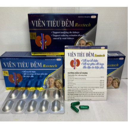 Viên tiểu đêm Roxtech, tăng cường chức năng bàng quang, hỗ trợ tiểu đêm, tiểu rát, tiểu không tự chủ