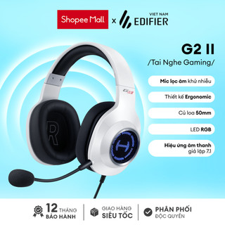 Tai nghe gaming EDIFIER G2 II Kèm Mic đàm thoại Âm thanh vòm - Hàng phân phối chính hãng Bảo hành 12 tháng