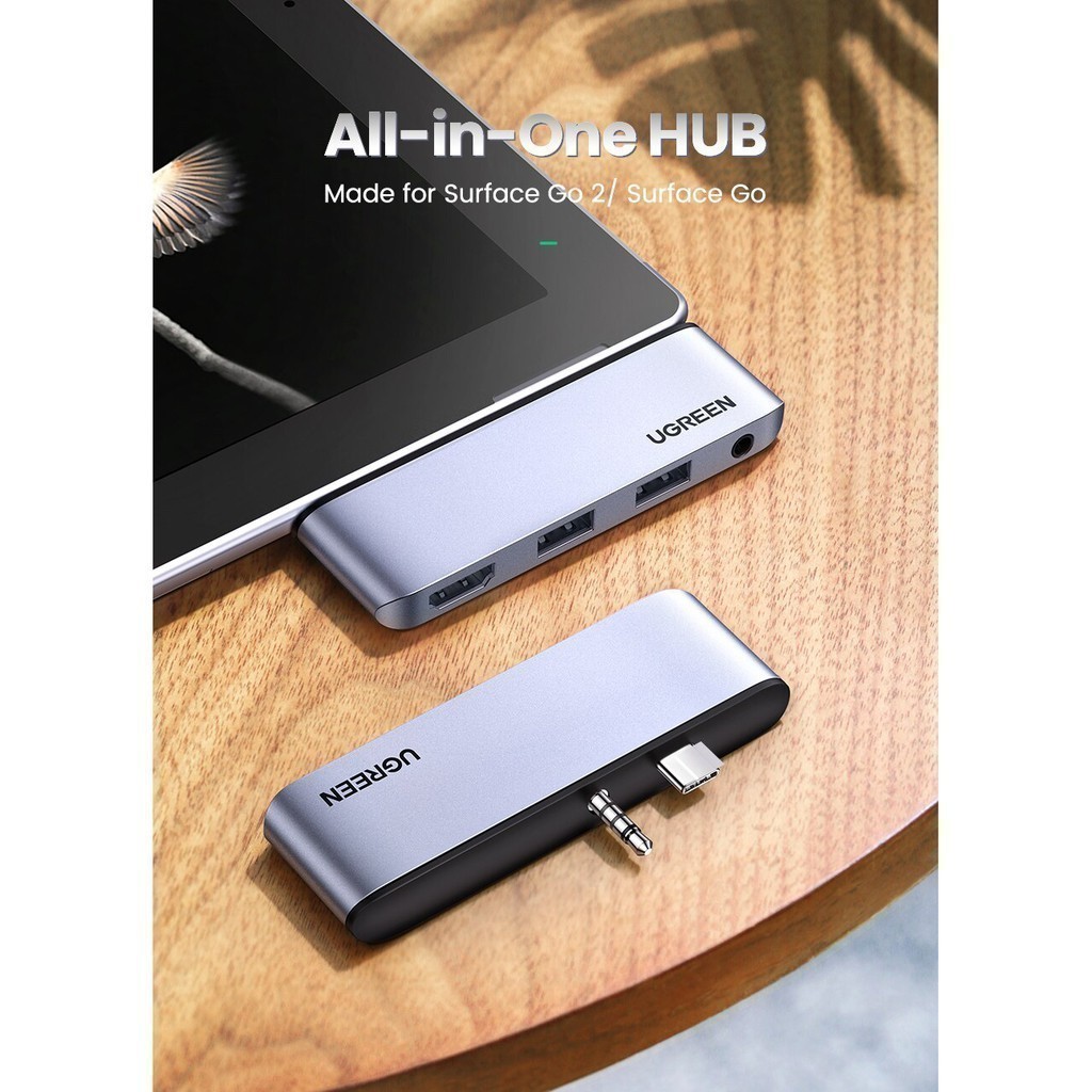 Bộ chuyển đổi Type-C sang HDMI/Hub USB 3.0/Audio 3.5mm cho Surface Go 80332