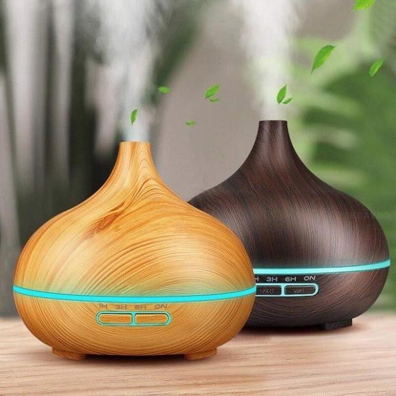Máy khuếch tán tinh dầu/Máy xông tinh dầu/Cổ Cao thơm phòng dung tích 550ml, Tặng remote