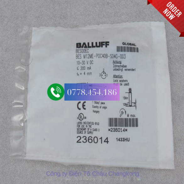 Cảm Biến Baluff Hoàn Toàn Mới Bes00ec M12ME-POC40B-S04G-003 Bes00ec