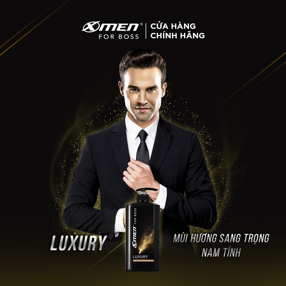 Sữa tắm Nước hoa X-Men For Boss Luxury 650g - Mùi hương sang trọng tinh tế