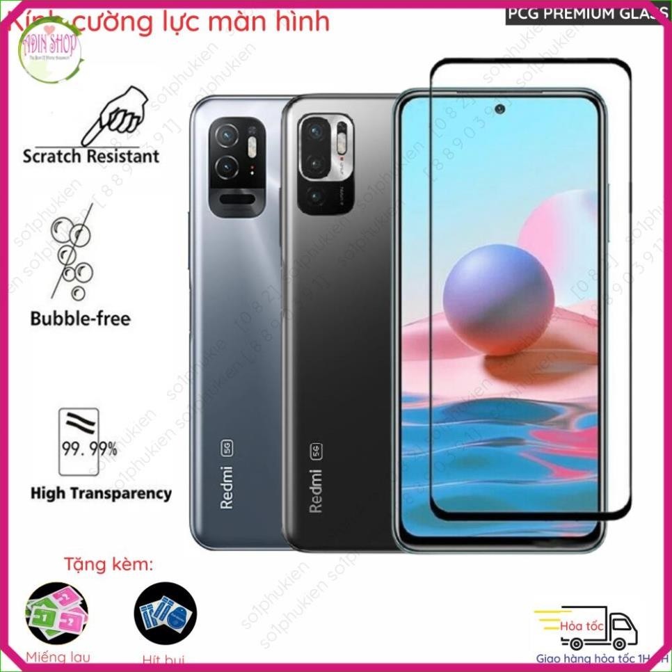 Kính cường lực màn hình Xiaomi Redmi Note 10 JE (Japan)/ Note 10T 5G (Quốc Tế)/ Note 10T 5G (Japan) 