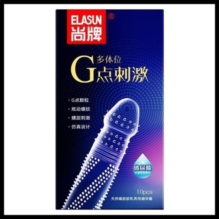 Bao cao su Gai Xoắn Ôc - ôm sát kích thích sâu - Hộp 10 bao Codomi