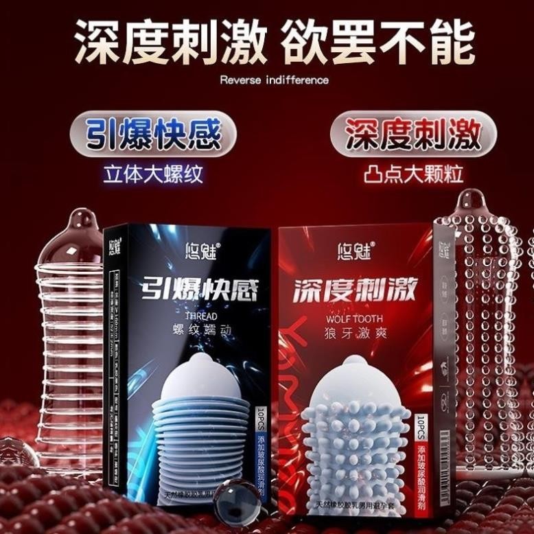 Bao cao su gân gai Biilie - Combo 2 Hộp 20 bao gân gai
