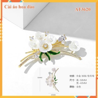 Trâm cài áo hàn quốc thời trang Hoa đào 3620