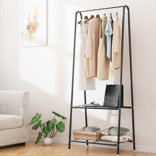 Kệ Treo Quần Áo Chữ A Không Bánh GK03 2 Ngăn Thiết Kế Hiện Đại Khung Thép Sơn Tĩnh Điện TVQ Store