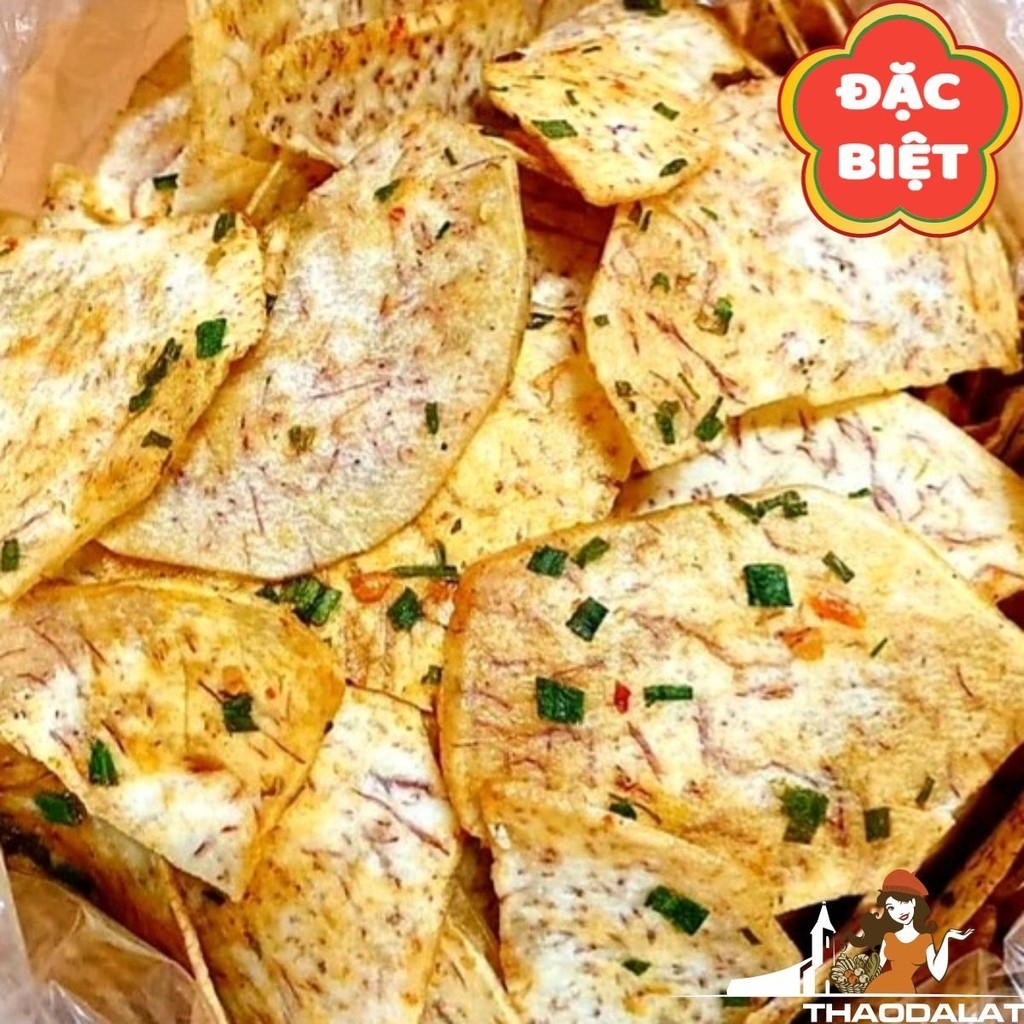 (ĂN CHAY ĐƯỢC) KHOAI MÔN MẮM HÀNH LÁT TREND MỚI NHẤT, GIÒN THƠM, CAY, MẶN - ĐẶC SẢN THẢO ĐÀ LẠT