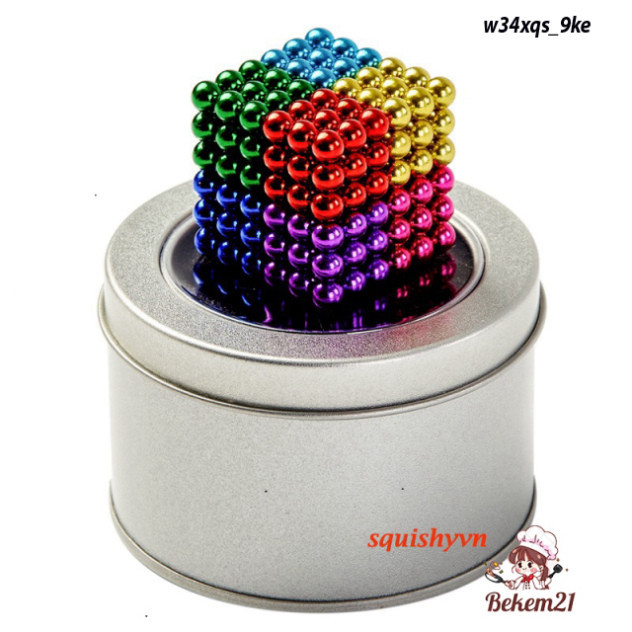 (FULL HỘP) Bộ nam châm hút từ Bucky Balls 216 viên nhiều màu Bộ 216 Quả Bóng Nam Châm Nhiều Màu Sắc 
