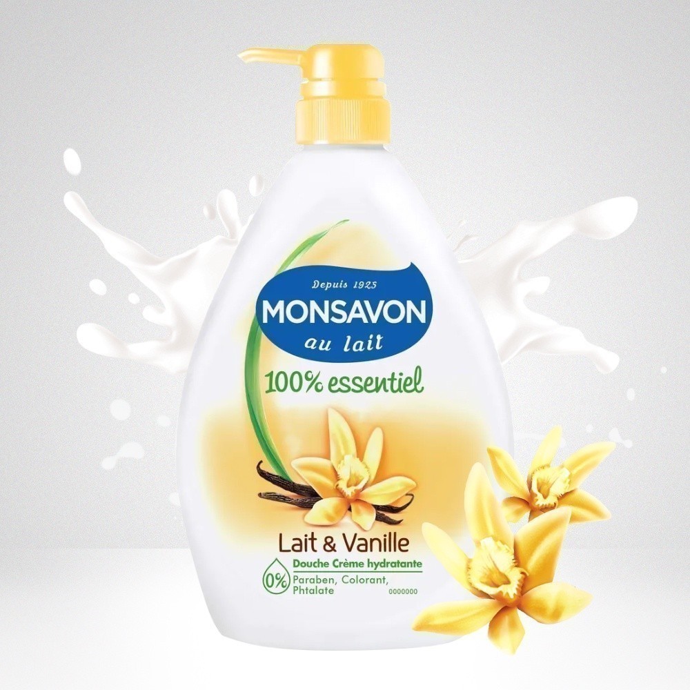 Bộ sữa tắm Monsavon 1000ml + sáp dưỡng ẩm Vaseline 50ml