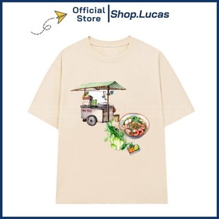 Áo Thun MÓN ĂN VIỆT NAM HỦ TIẾU GÕ Unisex Nam Nữ Ẩm Thực Sài Gòn Vải Cotton UT HTT