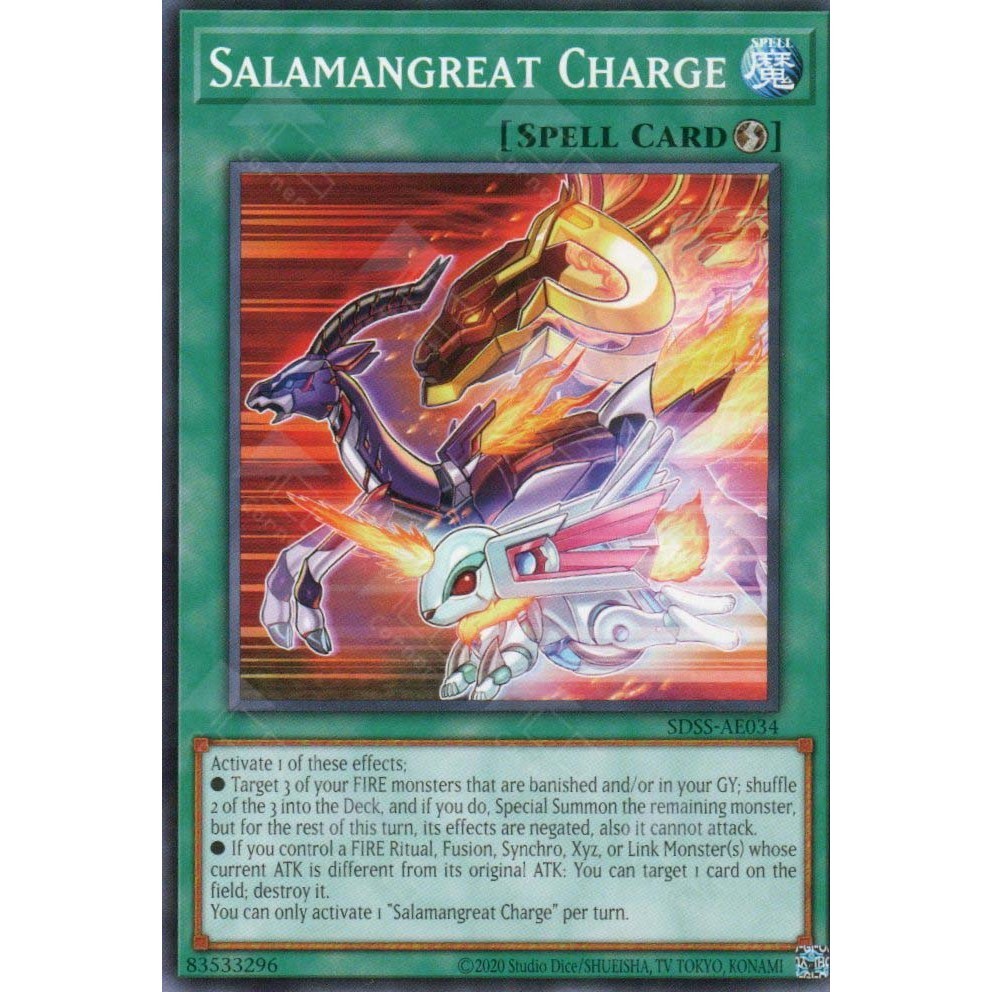 [ Bài Yugioh Chính Hãng ] SDSS-AE034 Salamangreat Charge - Common