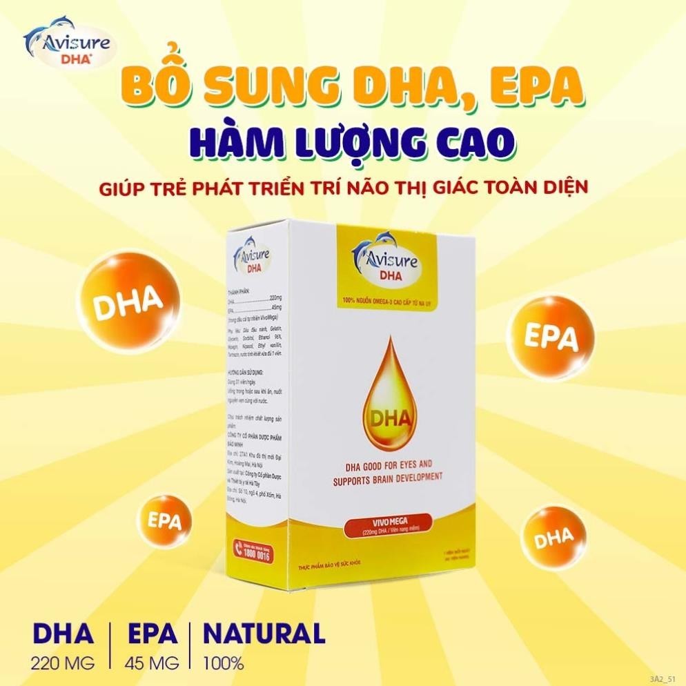 Combo Canxi Hữu Cơ Cho Bà Bầu Avisure Hical Và DHA Tinh Khiết Avisure DHA Cho Bà Bầu 100 viên