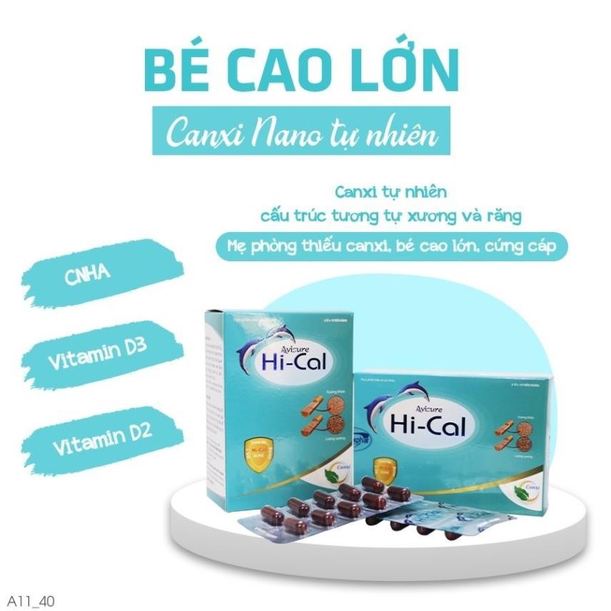 Combo Canxi Hữu Cơ Cho Bà Bầu Avisure Hical Và DHA Tinh Khiết Avisure DHA Cho Bà Bầu 100 viên