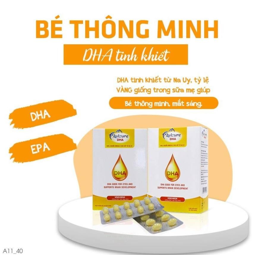 Combo Canxi Hữu Cơ Cho Bà Bầu Avisure Hical Và DHA Tinh Khiết Avisure DHA Cho Bà Bầu 100 viên