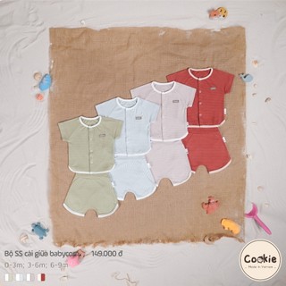 Bộ cộc sơ sinh cài giữa babycorn, hạt ngô cho bé trai, gái size từ 0-3m, 3-6m, 6-9m