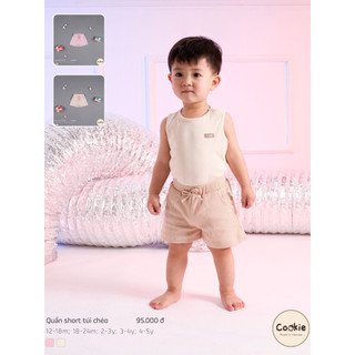 [COOKIE] Quần short túi chéo cho bé size từ 1-5y