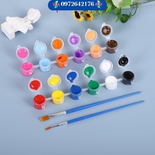 [Hàng Nhập Khẩu] Bộ 6/8/12 Màu Nước Acrylic tô màu/ tô tượng cho bé